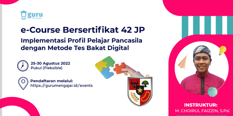 Sertifikat Implementasi Profil Pelajar Pancasila dengan Metode Tes Bakat