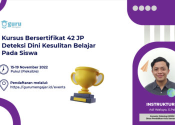 Sertifikat kursus deteksi dini kesulitan belajar