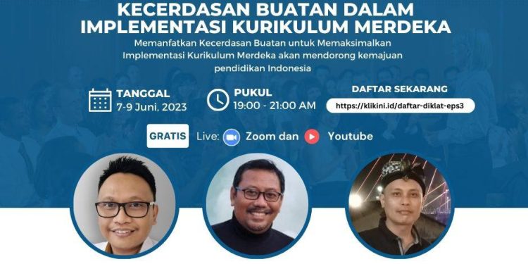 DIKLAT GRATIS 32 JP Memanfatkan Kecerdasan Buatan untuk Memaksimalkan Implementasi Kurikulum Merdeka