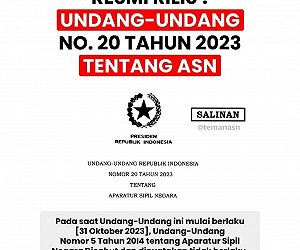 Ada 5 hal yang harus dipatuhi oleh PPPK sesuai dengan UU ASN No 20 Tahun 2023. Jika ada pelanggaran, sanksinya adalah pemecatan.