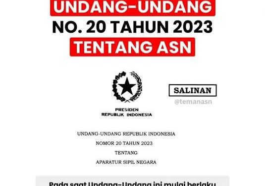 Menurut Undang-Undang ASN Nomor 20 Tahun 2023, negara harus memastikan bahwa PPPK melakukan lima tindakan tertentu.